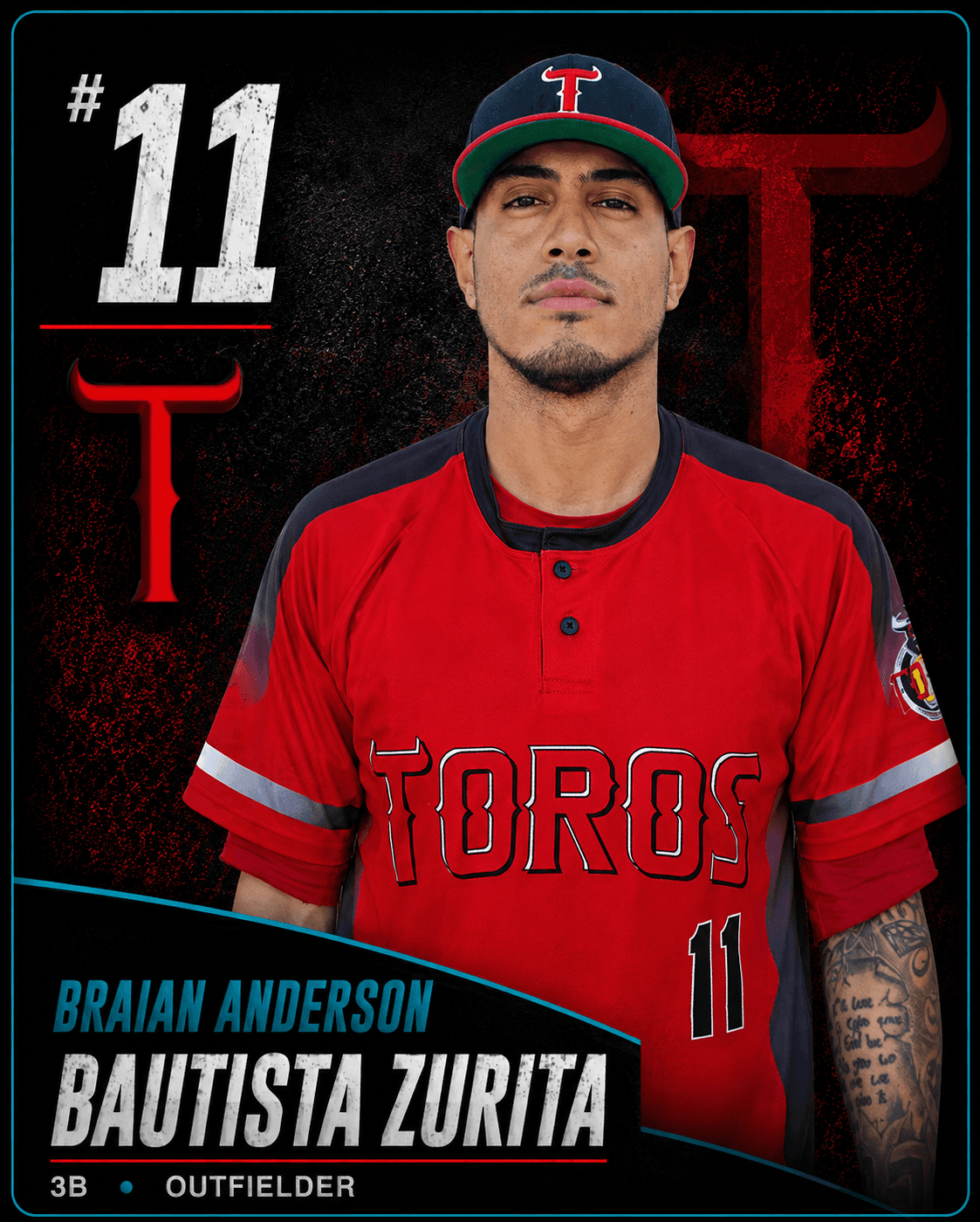 Ficha de Braian Anderson Bautista Zurita, jugador de Los Toros de Alicante